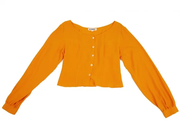 JIL SANDER＋ Back Lace-up Georgette Blouse K-126071_002