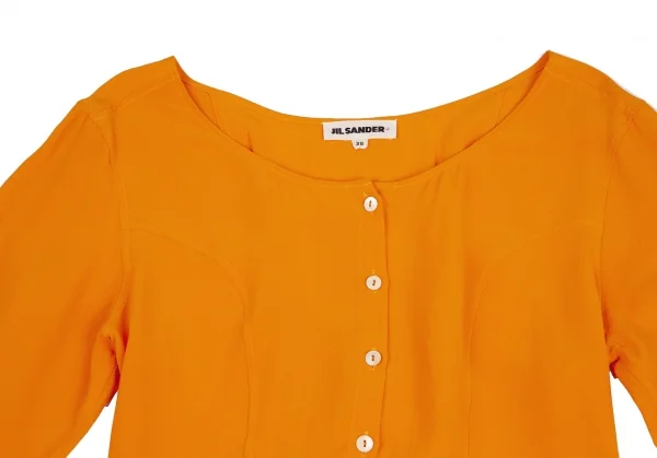JIL SANDER＋ Back Lace-up Georgette Blouse K-126071_003