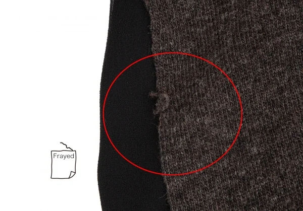 TSUMORI CHISATO Wool Knit Switching Silk Chiffon Skirt K-126088_013