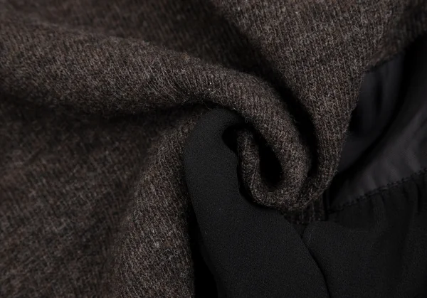 TSUMORI CHISATO Wool Knit Switching Silk Chiffon Skirt K-126088_015