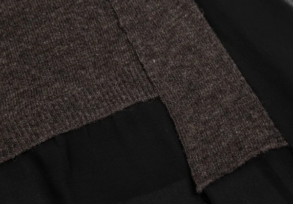 TSUMORI CHISATO Wool Knit Switching Silk Chiffon Skirt K-126088_007