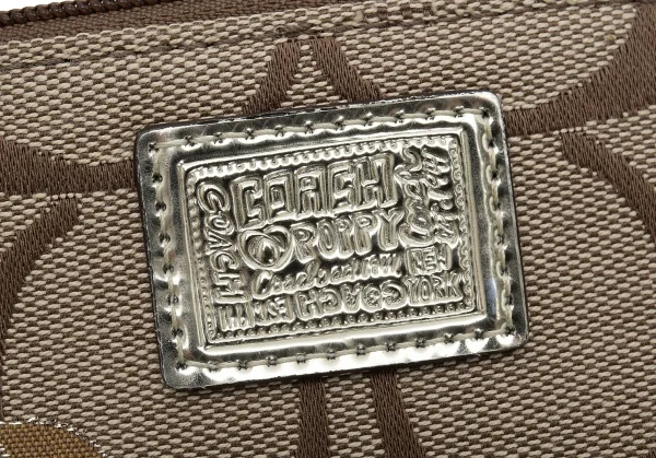コーチCOACH ポピーシグネチャーミニポーチ モカゴールドF K-126102_012