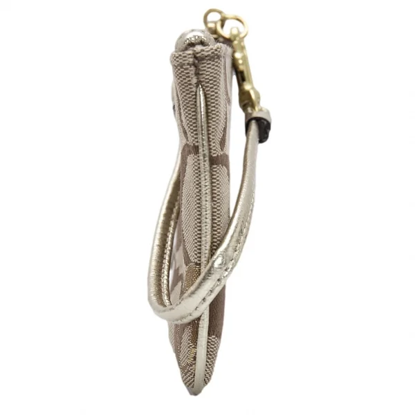 コーチCOACH ポピーシグネチャーミニポーチ モカゴールドF K-126102_002