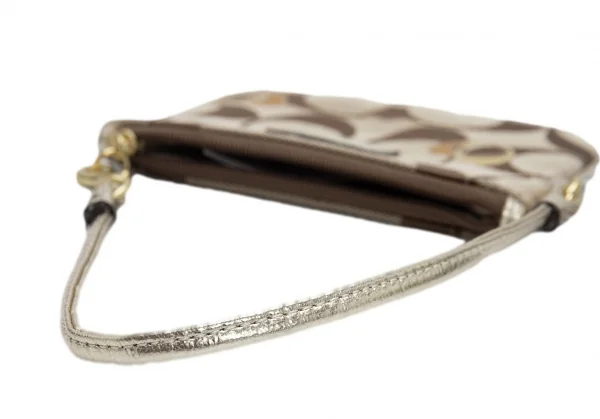 コーチCOACH ポピーシグネチャーミニポーチ モカゴールドF K-126102_008