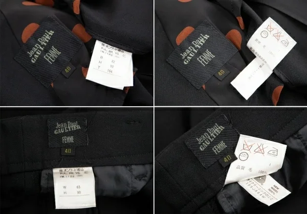 Jean Paul GAULTIER FEMME Wool Pleats Jacket & Pants K-126147_020