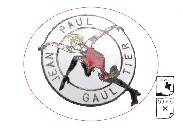 ジャンポールゴルチエJean Paul GAULTIER ダンサーガールピンバッジ 白 K-126149_004