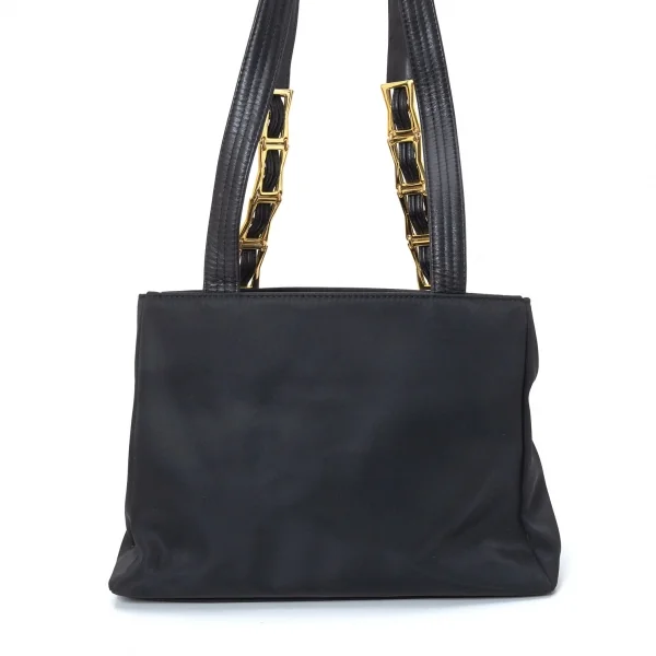 ジャンニヴェルサーチGIANNI VERSACE メデューサコンチョデザインナイロンバッグ 黒 K-126150_007