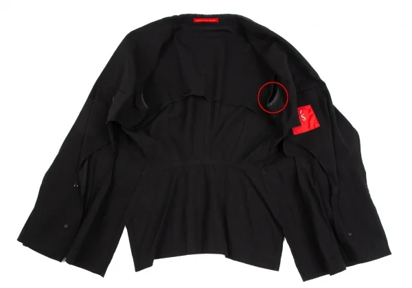 Y's red Label Rayon Blended Belted Jacket K-126153_012