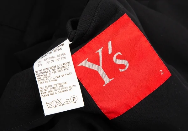 Y's red Label Rayon Blended Belted Jacket K-126153_019