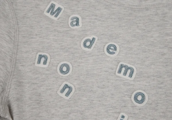 マドモアゼルノンノン ノンノNON NO Mademoiselle NON NON ロゴワッペンカットソー ライトグレー38M K-126160_003
