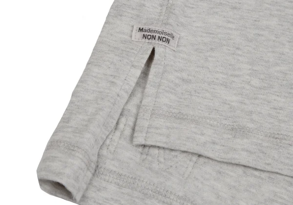 マドモアゼルノンノン ノンノNON NO Mademoiselle NON NON ロゴワッペンカットソー ライトグレー38M K-126160_008