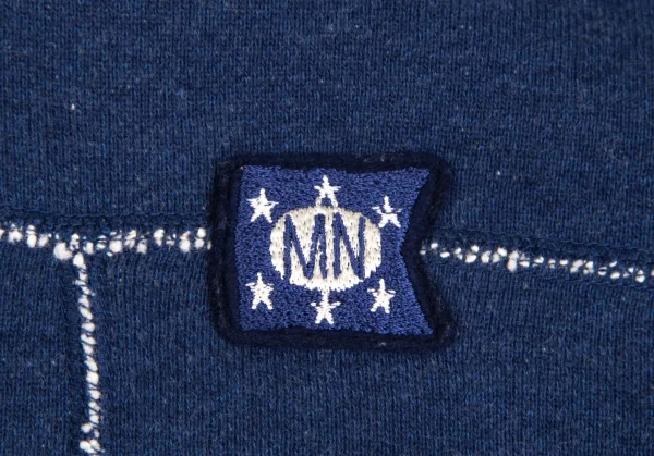 マドモアゼルノンノン ノンノNON NO Mademoiselle NON NON バックロゴボアパイピングジップアップスウェット 青38M K-126165_008