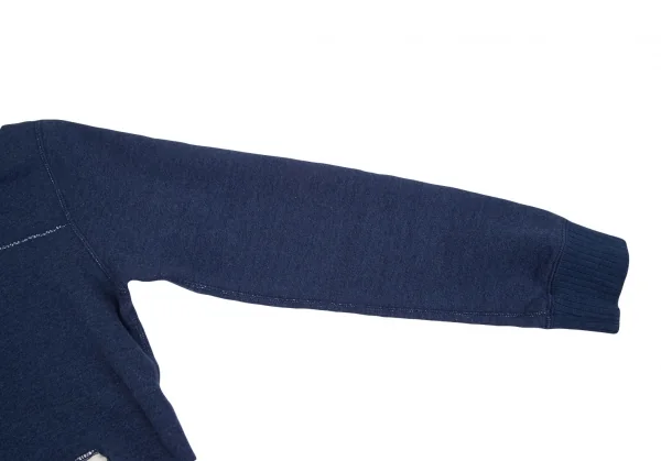 マドモアゼルノンノン ノンノNON NO Mademoiselle NON NON バックロゴボアパイピングジップアップスウェット 青38M K-126165_009