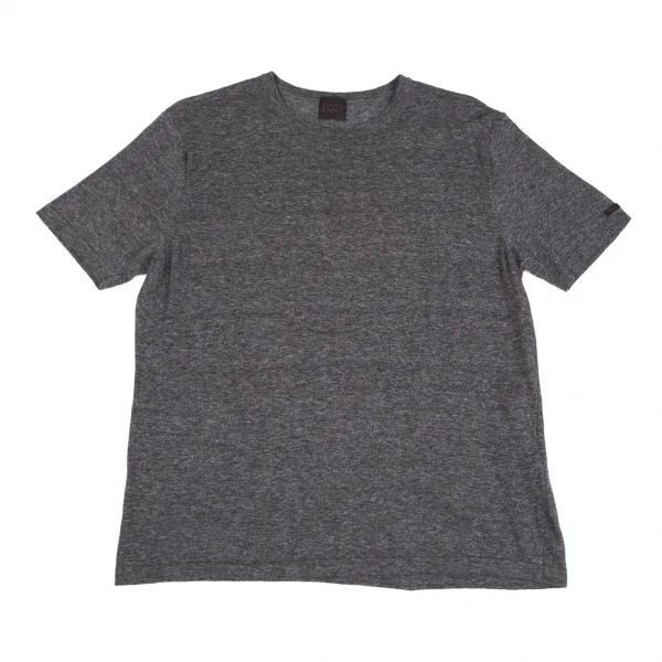 パパスPapas コットンニットTシャツ チャコール48M K-126167_001