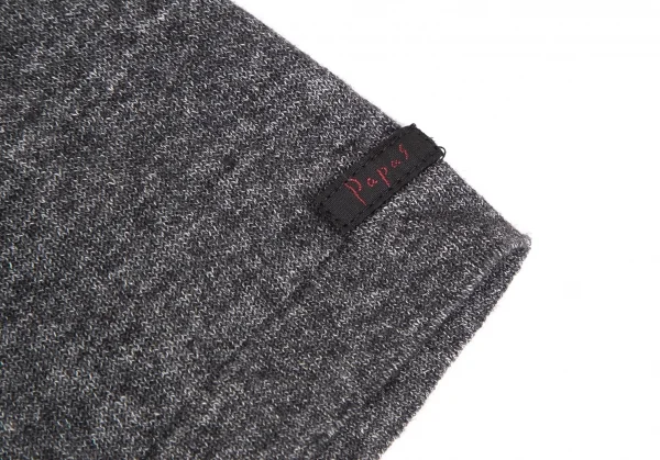 パパスPapas コットンニットTシャツ チャコール48M K-126167_004