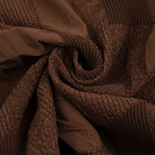 プランテーションPlantation コットン製品染め縮絨長袖カットソー 茶M K-126194_011