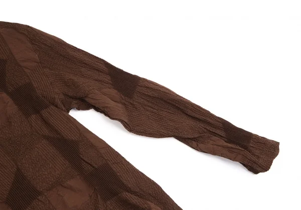 プランテーションPlantation コットン製品染め縮絨長袖カットソー 茶M K-126194_005