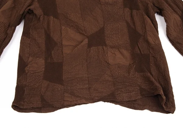 プランテーションPlantation コットン製品染め縮絨長袖カットソー 茶M K-126194_007