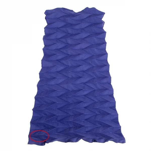 ISSEY MIYAKE Foil Print Pleated Sleeveless Dress K-126204_009