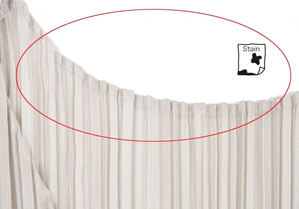 プリーツプリーズPLEATS PLEASE ギザギザカット切替プリーツノースリーブ ライトグレー3 K-126215_004