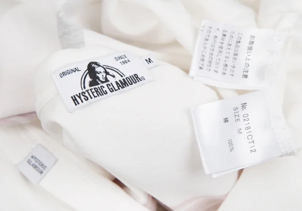 ヒステリックグラマーHYSTERIC GLAMOUR ガールロゴTシャツ 白M K-126224_015