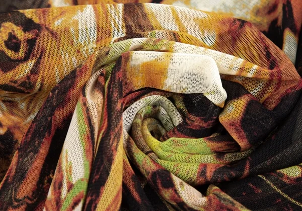 Jean Paul GAULTIER Graphic Turtleneck Mesh Dress K-126227_013