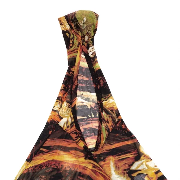 Jean Paul GAULTIER Graphic Turtleneck Mesh Dress K-126227_008