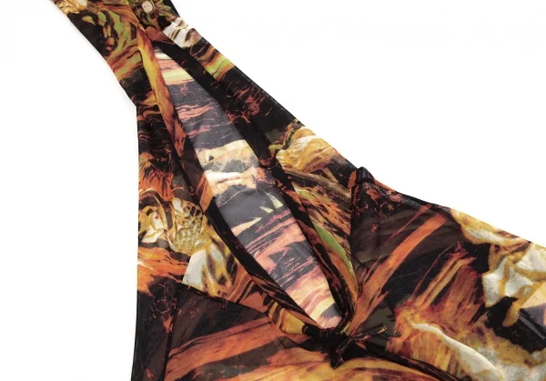 Jean Paul GAULTIER Graphic Turtleneck Mesh Dress K-126227_009