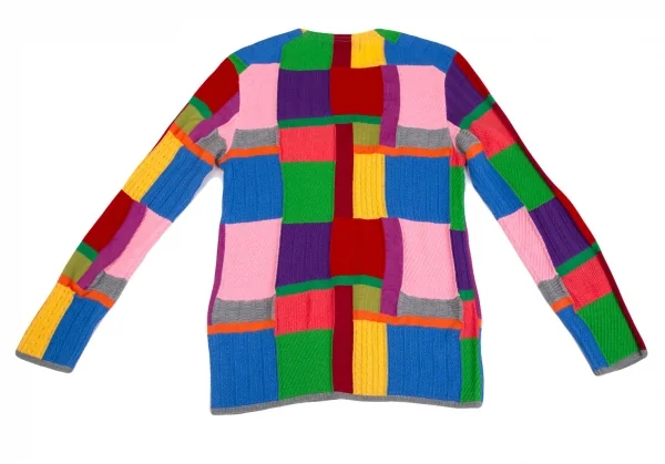 コムデギャルソン オムプリュスCOMME des GARCONS HOMME PLUS クレイジーパターンニット マルチS K-126234_008