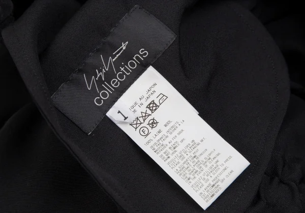 Yohji Yamamoto collections Wool Gabardine Switching Pants K-126237_012