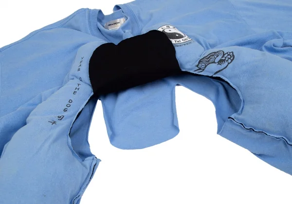 コムデギャルソンCOMME des GARCONS カッティング中綿リメイクTシャツ 水色F K-126246_014
