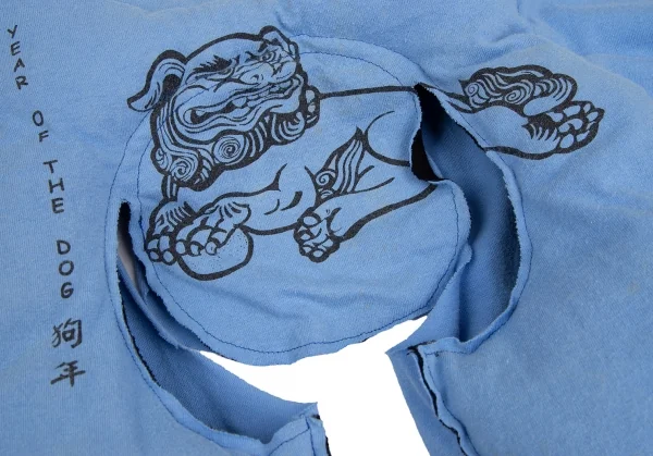 コムデギャルソンCOMME des GARCONS カッティング中綿リメイクTシャツ 水色F K-126246_008