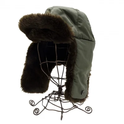 JUNYA WATANABE MAN  Twill Faux Fur Bomber Cap