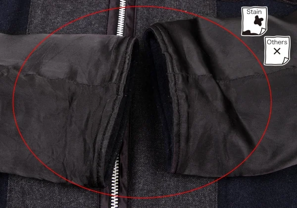 COMME des GARCONS HOMME DEUX Switching Front Zip Hoodie Jacket K-126256_010