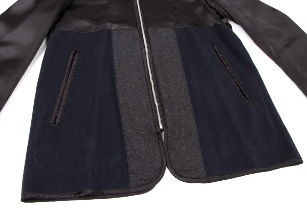 COMME des GARCONS HOMME DEUX Switching Front Zip Hoodie Jacket K-126256_012