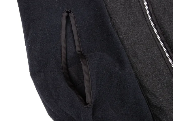 COMME des GARCONS HOMME DEUX Switching Front Zip Hoodie Jacket K-126256_013