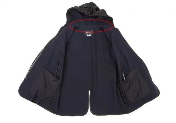 COMME des GARCONS HOMME DEUX Switching Front Zip Hoodie Jacket K-126256_014