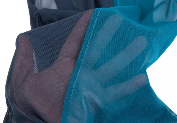 タケシコウサカバイ ワイズ ピンクレーベルTAKESHI KOSAKA by Y's Pink Label パワーネット切替タンクトップ ターコイズ緑2 K-126263_010