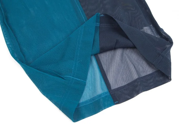 タケシコウサカバイ ワイズ ピンクレーベルTAKESHI KOSAKA by Y's Pink Label パワーネット切替タンクトップ ターコイズ緑2 K-126263_007