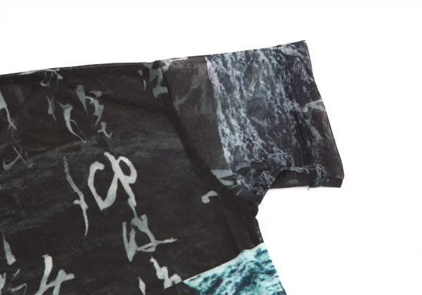 Y's Mariko Kinoshita Graphic Printed Tulle T Shirt K-126269_005