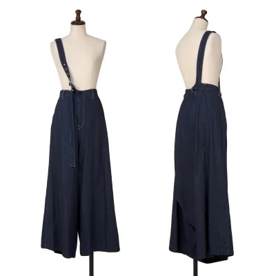 Y's One Shoulder Denim Wide Pants