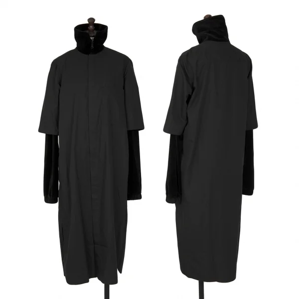 Y's.... Supima Cotton Double Layered Long Shirt Black 1 K-126298_001