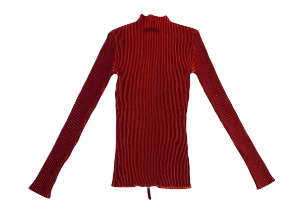 Jean Paul GAULTIER PARIS Wool Rib Double Zip Driver's Knit Top K-126341_010