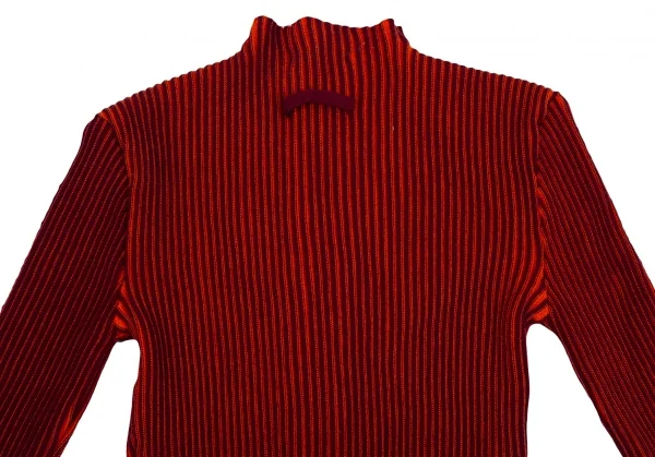 Jean Paul GAULTIER PARIS Wool Rib Double Zip Driver's Knit Top K-126341_011
