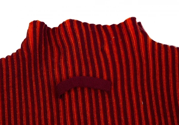 Jean Paul GAULTIER PARIS Wool Rib Double Zip Driver's Knit Top K-126341_012