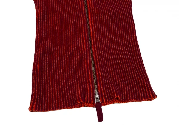 Jean Paul GAULTIER PARIS Wool Rib Double Zip Driver's Knit Top K-126341_007