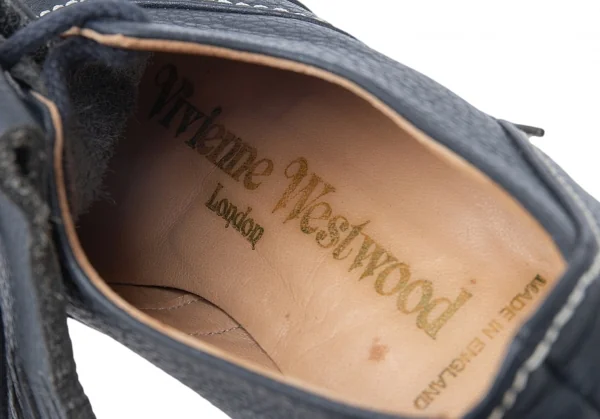 Vivienne Westwood ROCKING HORSE GOLF Leather Tassel Shoes Navy 3
