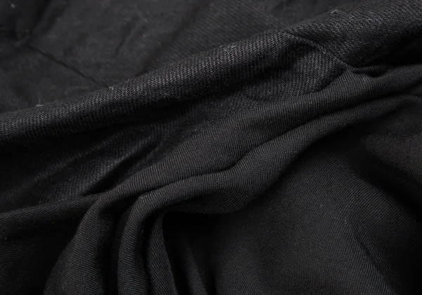 ヨウジヤマモト ファムYohji Yamamoto FEMME ウエストレイヤードサスペンダーワイドパンツ 黒1 K-126390_015