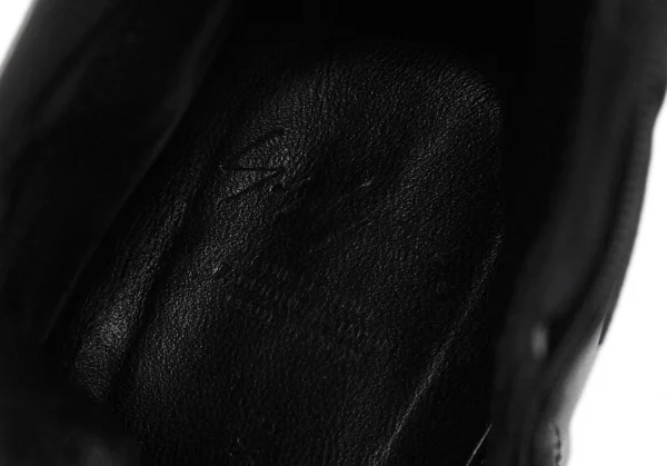 ヨウジヤマモト ファムYohji Yamamoto FEMME サイドジップレースアップレザーブーツ 黒5(24.5位) K-126394_016