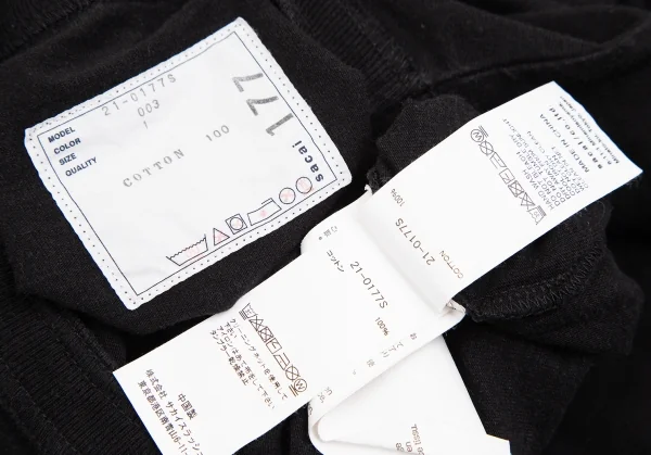 サカイ×ハンクウィリストーマスsacai×Hank Willis Thomas 顔料プリントTシャツ 黒1 K-126402_016